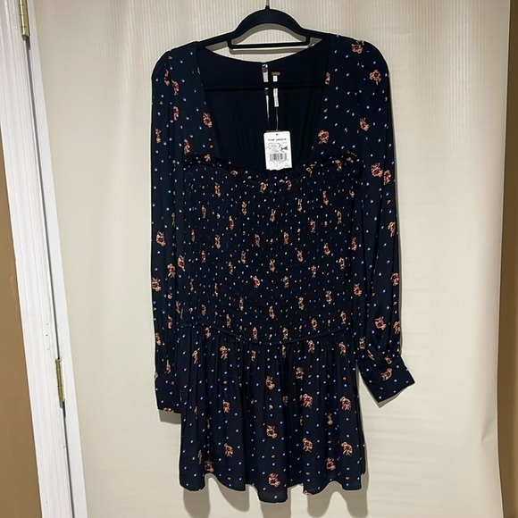 Free People Dresses & Skirts - Free People Square Neck Mini Dress Size SP